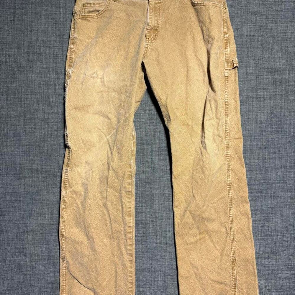 Dickies Carpenter Pants Tan workwear pants straight leg jeans size 34x32